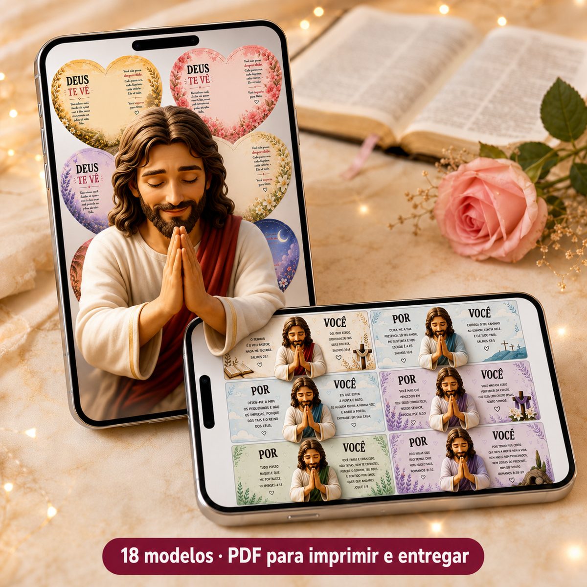 Modelos variados de bilhetinhos